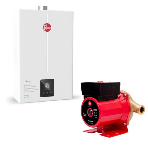 Kit Aquecedor 20 Litros GN Bivolt + Bomba 350W 220V Rheem