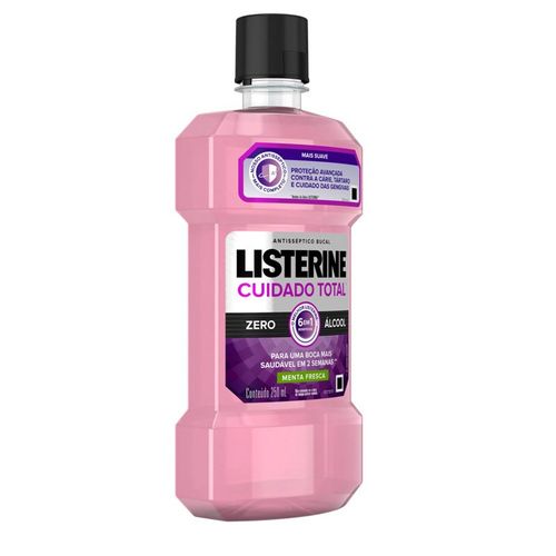 Enxaguante Bucal Antisséptico Listerine Cuida Total Zero 250