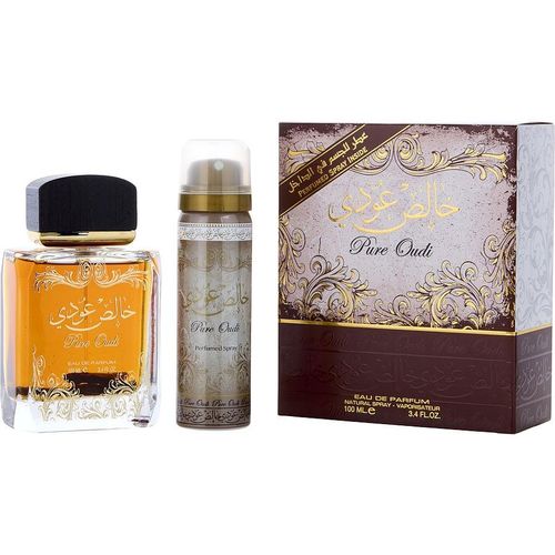 Perfume Unisex Lattafa Pure Oudi Eau De Parfum Spray 100 Ml & Deodorante 50