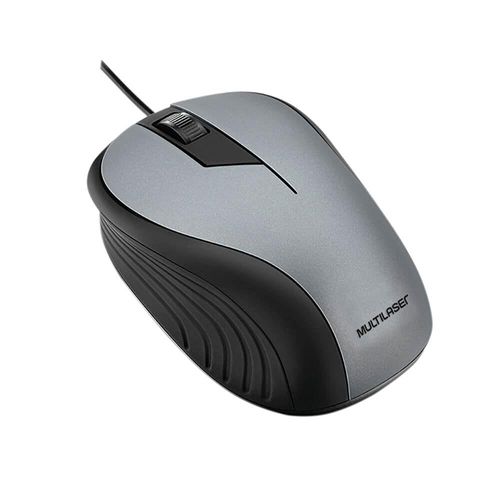 Mouse USB Multilaser M225 Cinza