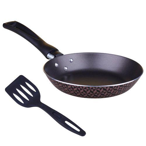 Frigideira 16cm com Espátula Antiaderente Oliveira