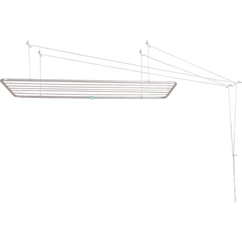 Varal Teto Alumínio 120x56cm Mor Prata