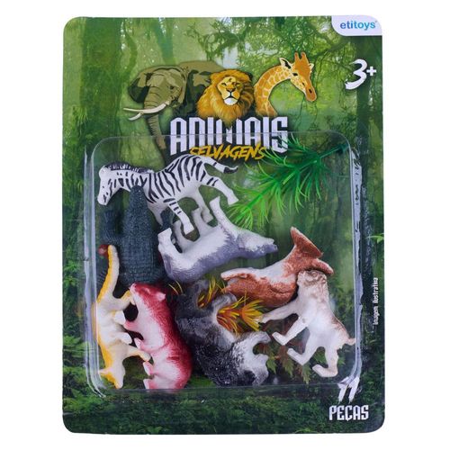 Kit Animais Selvagens 11 Peças Etitoys