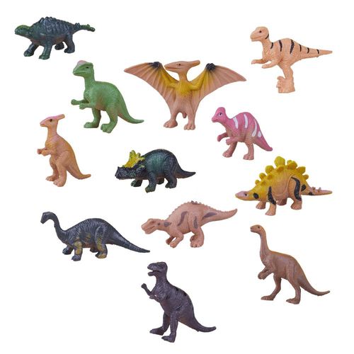 Conjunto Mini Dinossauros no Tubo Fun World Dino Play & Fun