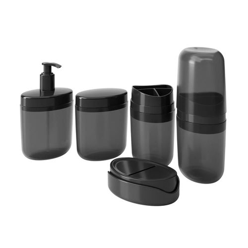 Porta Escova de Dente com Tampa Bulky 10447/0449 Coza Fumê