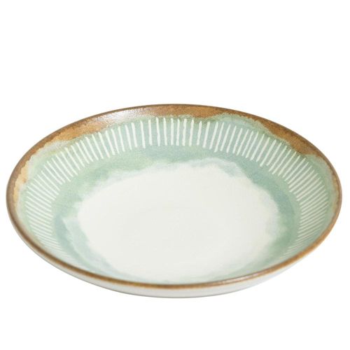 Prato Fundo de Cerâmica 21cm Mediterrâneo Porto Brasil Coup