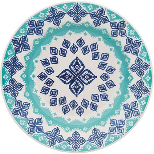 Prato de Cerâmica Fundo 21,5cm Biona Lola