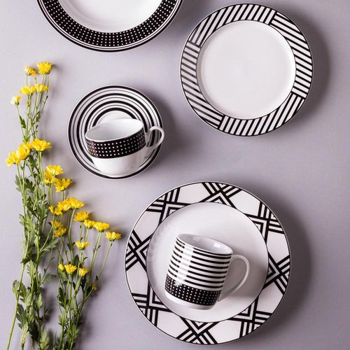 Prato de Porcelana Raso Mix Match Germer