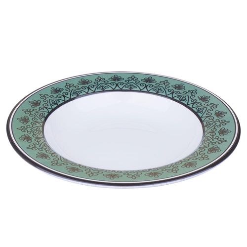 Prato Fundo de Cerâmica 24.5cm Mandala Cazza