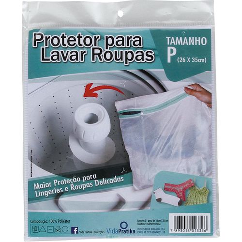 Saco de Lavar Roupa Fina com Zíper P Vida Pratika