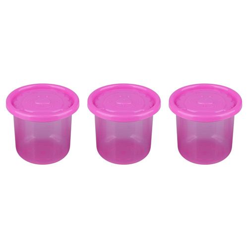 Kit com 3 Porta Condimentos Pequenos Rosa LP House