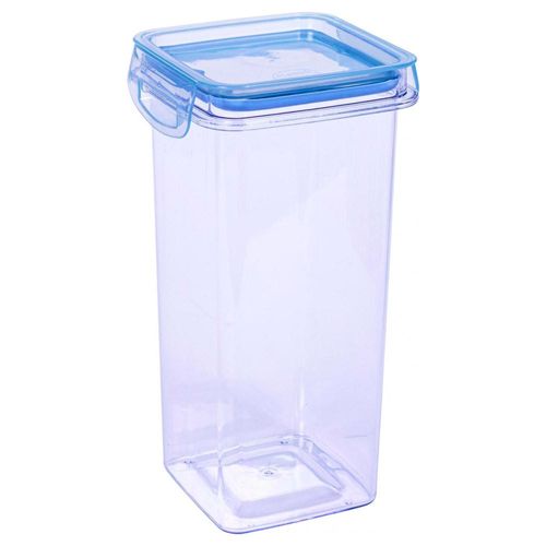Pote Hermético Quadrado 1.2L Plasútil Azul