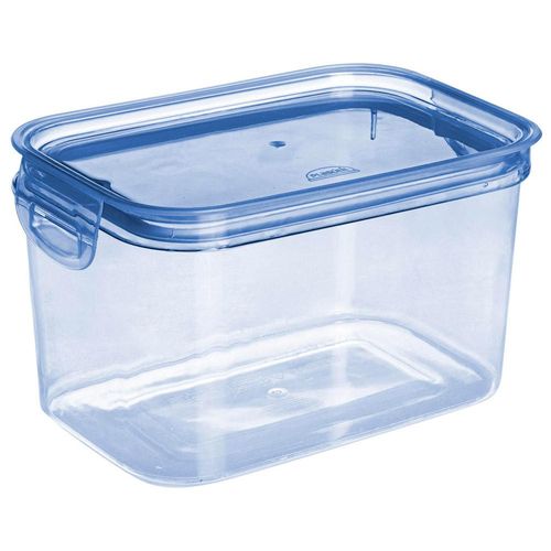 Porta Mantimentos Hermética Retangular 1.2L Plasutil Azul