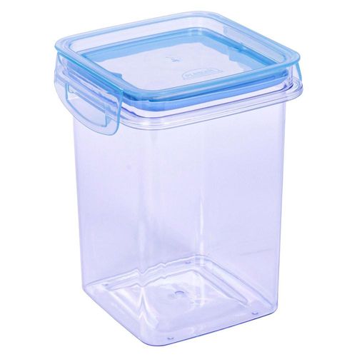 Pote Hermético Quadrado 830ml Plasútil Azul