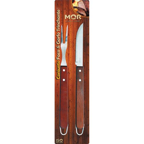 Conjunto Faca e Garfo Trinchante Mor 3312