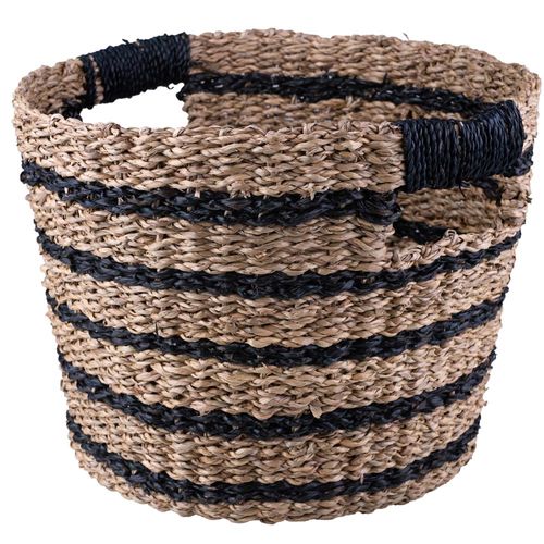 Cesto 23cm Redondo Listrado Oasis Cazza