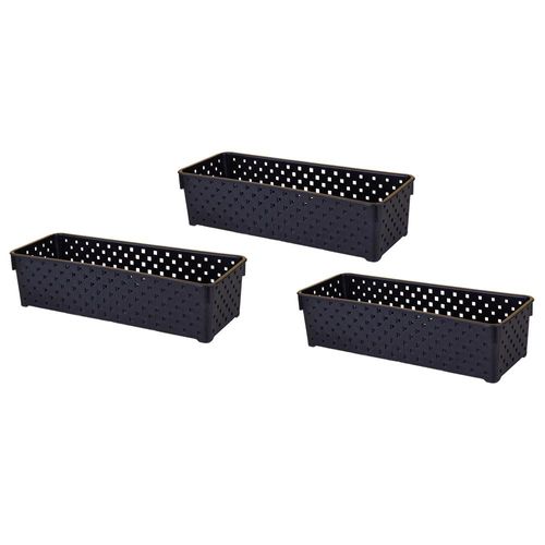 Conjunto 3 Cestos Organizadores 1.2L Mosaico Dasplast 1212