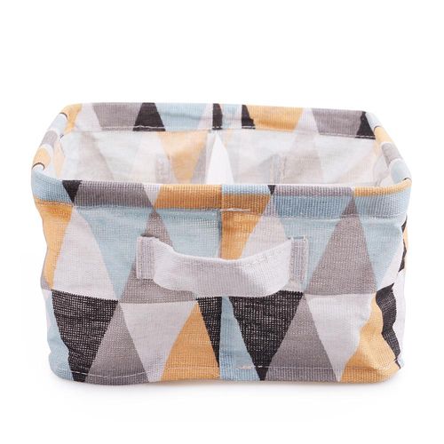 Cesto Organizador com Alça divisória 20x20cm CV212669 Trend Ogza Sortido