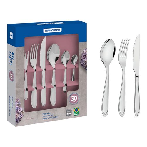 Faqueiro Laguna 30 Peças Inox 66906/454 Tramontina