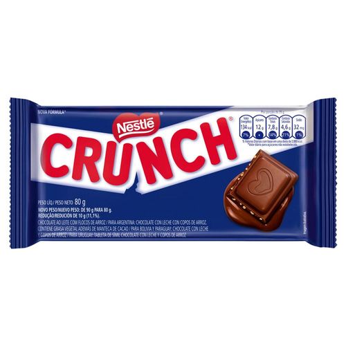 Tablete de Chocolate Crunch 80g Nestlé