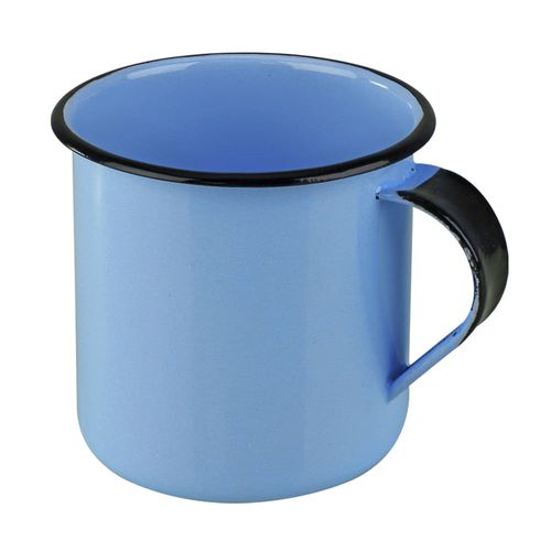 Caneca Esmaltada Metallouça Aço Azul 70ml