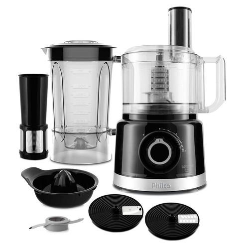 Multiprocessador com Liquificador e Espremedor Philco PMP1500P Turbo Preto 220V
