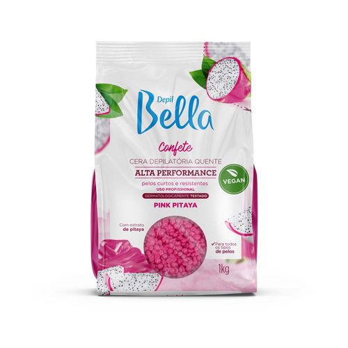 Depil Bella Cera Depilatória Quente Confete Pink Pitaya 1000g