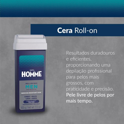 Depil Bella Homme Cera Depilatória Roll-On 100g