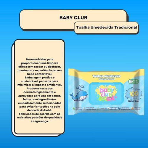 Baby Club Toalhas Umedecidas Premium 100 Folhas