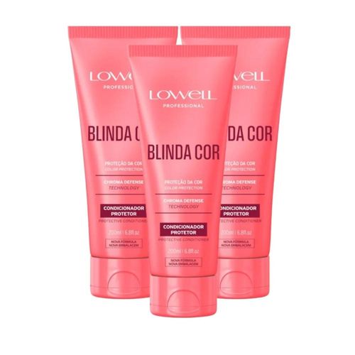 Lowell Blinda Cor Kit 3 Condicionador Protetor 200ml
