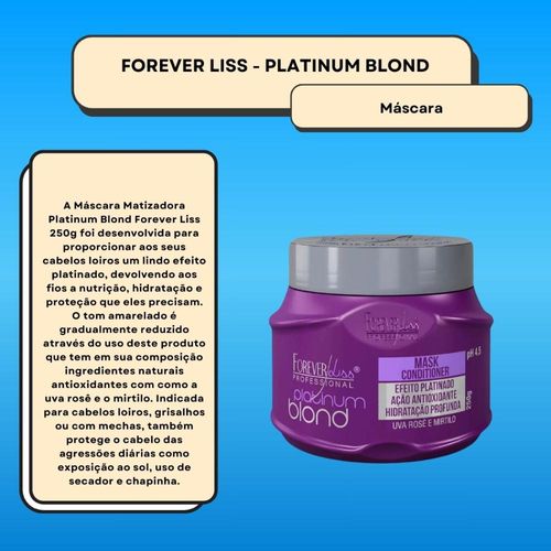 Forever Liss Platinum Blond Máscara Matizadora 250g