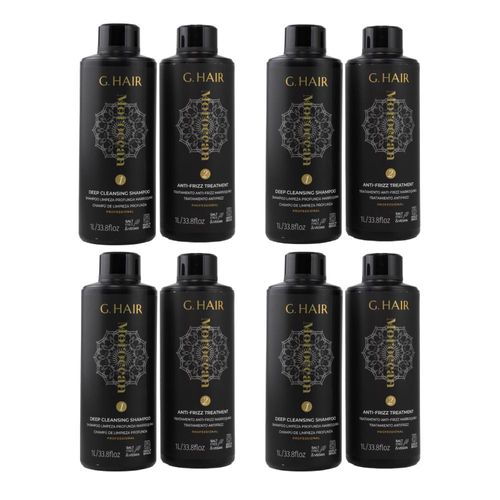G.Hair Escova Progressiva Marroquina 4 Kits (2 x 1 Litro)