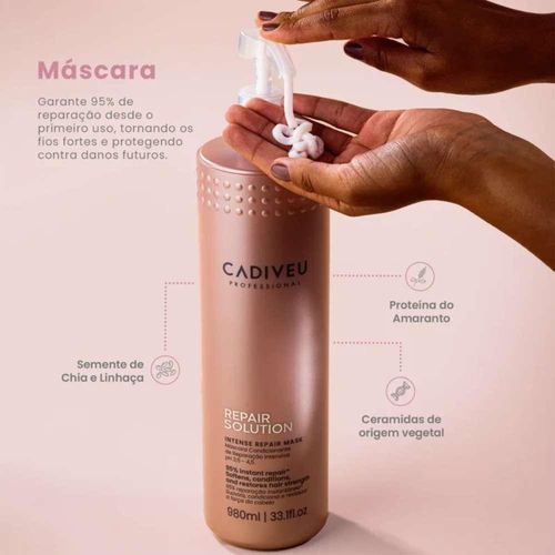 Cadiveu Repair Solution Máscara Reparadora 980ml