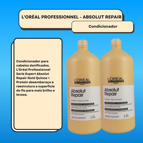 L'Oréal Professionnel Absolut Gold Kit 2 Condicionador 1,5L