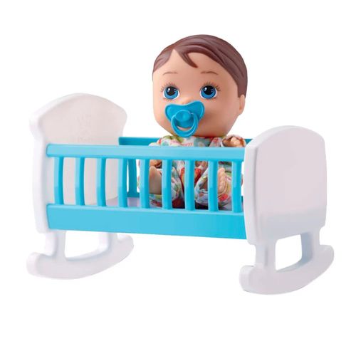 Boneco Divertoys Little Dolls Bercinho Menino