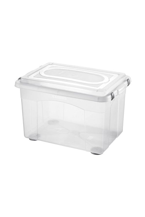 Caixa Organizadora Sanremo Top Stock em Plástico Cristal 56L