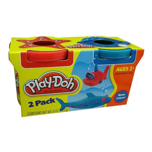 Conjunto Play-Doh com 2 Potes de Massinhas 23655 Hasbro Sortido
