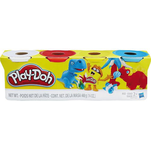 Massa Play-Doh com 4 Potes B5517 Hasbro Sortidos