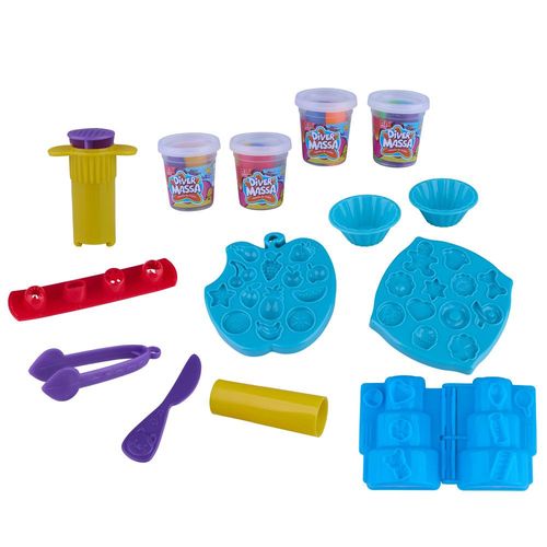 Massinha de Modelar Diver Massa Festa de Aniversário Divertoys 8279