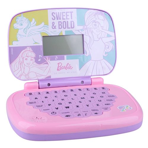 Laptop Infantil Educativo Bilíngue Barbie Candide 1812