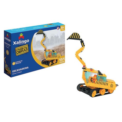 Blocos de Montar 151 Peças Escavadeira Xalingo 0687.6