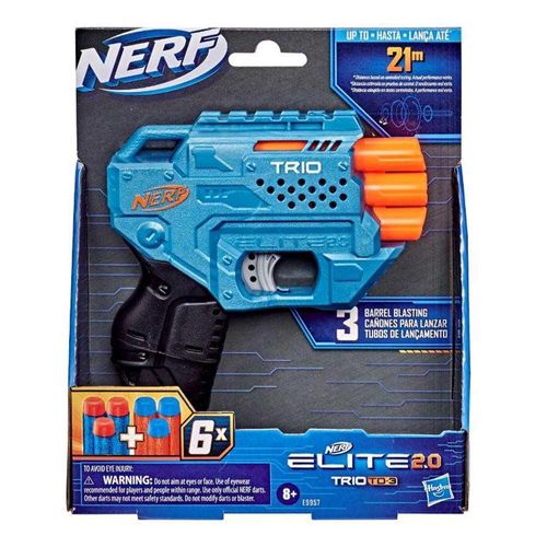 Lançador de Dardos Nerf Elite 2.0 Trio TD-3 Hasbro E9957