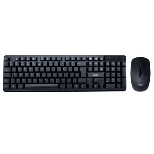 Kit Teclado com Mouse sem Fio OEX TM408 Preto