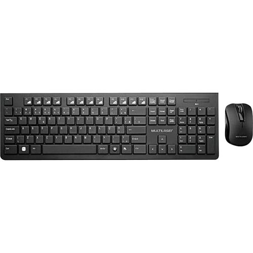 Teclado e Mouse sem Fio Multilaser Multimídia TC212