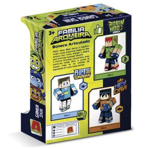 Boneco Gamer Robin Hood 25cm Família Arqueira Algazarra