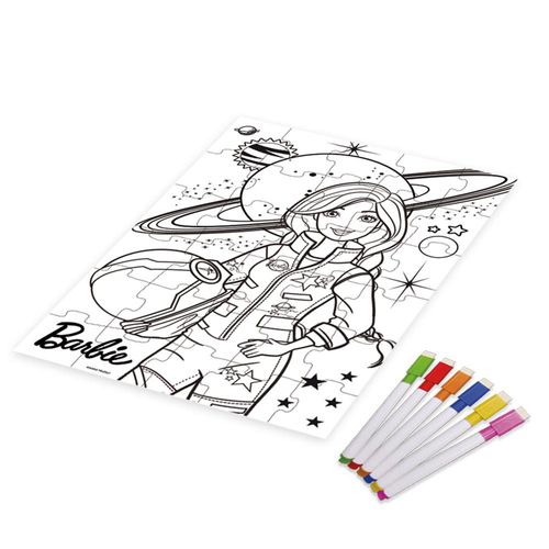 Quebra-cabeça para Colorir Barbie Xalingo 23121