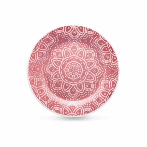 Prato de Sobremesa Le Mandala Rosa 19cm
