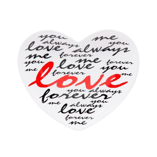 Petisqueira Melamina Coração 21x8x1,9cm