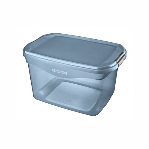 Caixa Organizadora Sanremo Flex em Plástico Azul 29L