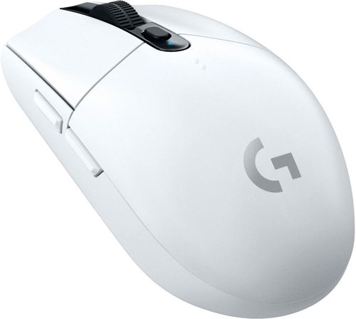 Logitech - G305 LIGHTSPEED Mouse óptico sem fio com 6 botões programáveis ​​para jogos com sensor HERO de 12.000 DPI - Branco-910-005289